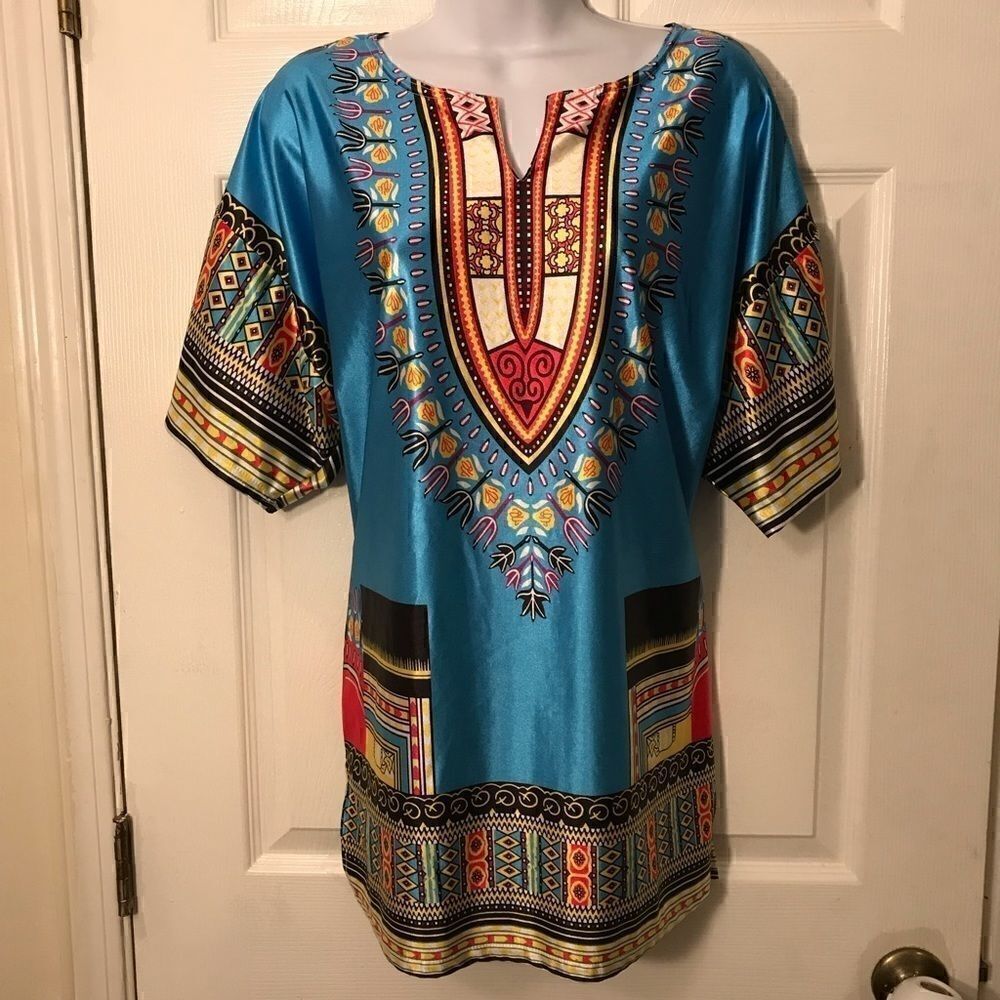 🌈Fei Tong S Colorful Silky Tunic!
